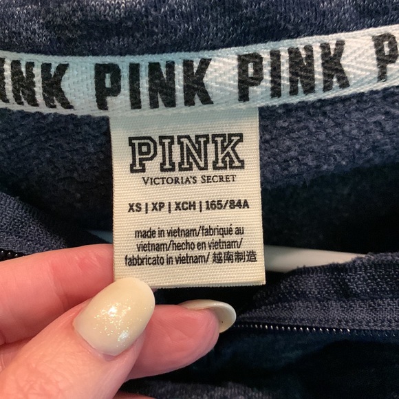 NWOT Vintage Victoria’s Secret pink zip down sweatshirt - Picture 6 of 8